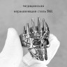 Кольцо из нержавеющей стали Череп Короля Мёртвых KSS619