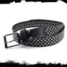 Ремень кожаный с клёпками BELT06