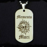 Жетон из медицинской стали Memento Mori NFJ024