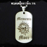 Жетон из медицинской стали Memento Mori NFJ024