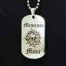 Жетон из медицинской стали Memento Mori NFJ024