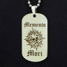 Жетон из медицинской стали Memento Mori NFJ024