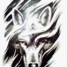 Временная татуировка Волк. 33771