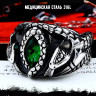 Кольцо из нержавеющей стали Змеиный Танец KSS324