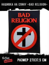 Нашивка большая Bad Religion НБД042