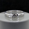 Кольцо из нержавеющей стали Love 4 мм KSS427