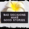 Термонашивка Bad decisions TNV485