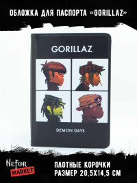 Обложка для паспорта Gorillaz NFO032