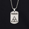 Жетон из медицинской стали Toxic NFT034