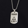 Жетон из медицинской стали Toxic NFT034