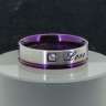 Кольцо из нержавеющей стали Love Token 6 мм KSS429