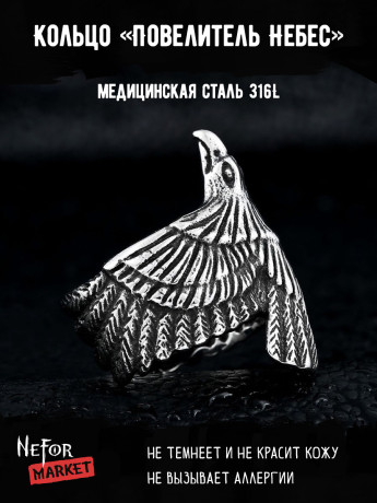 Кольцо из нержавеющей стали Повелитель Небес KSS200