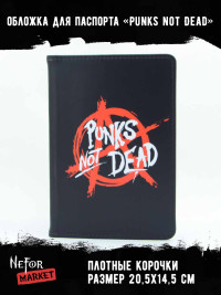 Обложка для паспорта Punks not Dead NFO034