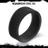 Кольцо из нержавеющей стали Кольчуга чёрное KSS580b