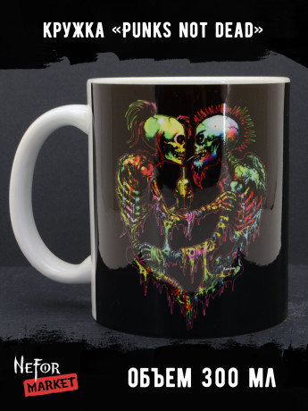 Кружка керамическая Punks not dead MG580