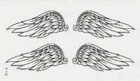 Временная татуировка Крылья 33872