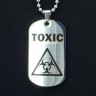 Жетон из медицинской стали Toxic NFJ032
