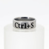 Кольцо из нержавеющей стали Ctrl+S 8 мм KSS726