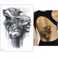 Временная татуировка Злые волки. 34035