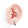 Серьга из нержавеющей стали Узор HPN760