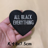Термонашивка All black everything TNV495