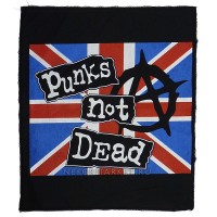 Нашивка большая Punk's Not Dead НШБ020