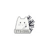 Значок металлический Котик It's Cool BR261