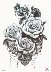 Временная татуировка Розы и кружево 34394