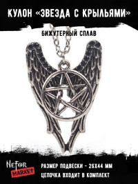 Кулон Звезда с Крыльями КА004