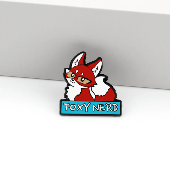Значок Лис «Foxy Nerd» BR399