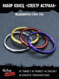 Набор из четырех колец Спектр Астрала KSS572