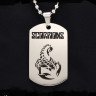 Жетон из медицинской стали Scorpions NFT002