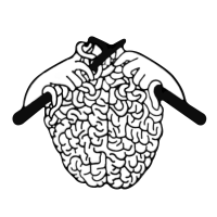 Значок Вязаный мозг BR402