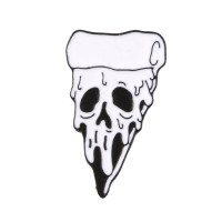 Значок Череп-пицца BR091