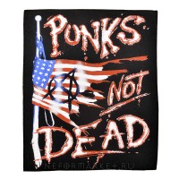 Нашивка большая Punk's Not Dead НШБ033
