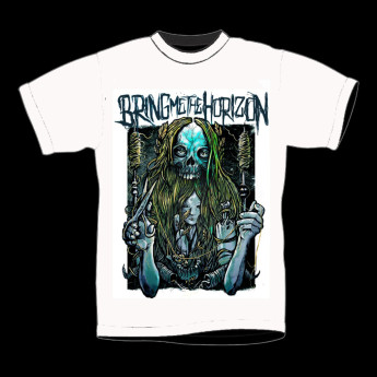 Футболка Bring Me The Horizon (белая) SME025