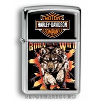 Зажигалка Harley Davidson (волк) ZIP172