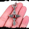 Кулон Крест Кровавого Пламени TS499