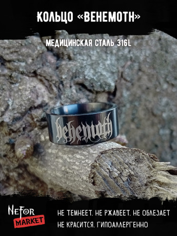 Кольцо из нержавеющей стали Behemoth 8 мм KSS711b