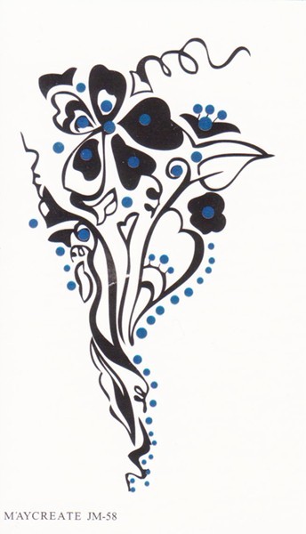 Временная татуировка Цветок 34572