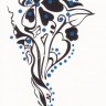 Временная татуировка Цветок 34572