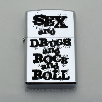 Зажигалка Sex and Drugs and Rock'n'Roll ZIS015