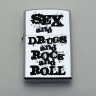 Зажигалка Sex and Drugs and Rock'n'Roll ZIS015