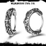 Серьга из нержавеющей стали Готическая Клятва (1 шт) HPN907