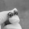 Серьга из нержавеющей стали Череп с крестом HPN778