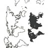 Временная татуировка Карта мира 34260