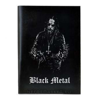 Тетрадь Black Metal (30 листов, клетка) nb014