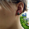  Серьга из нержавеющей стали Череп HPN779