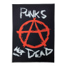 Нашивка большая Punk's Not Dead НБД173
