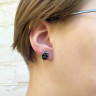  Серьга из нержавеющей стали Железный взгляд (1шт) HPN780